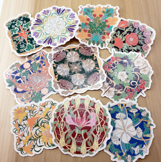 Seeking Glass Rosette Vinyl Stickers