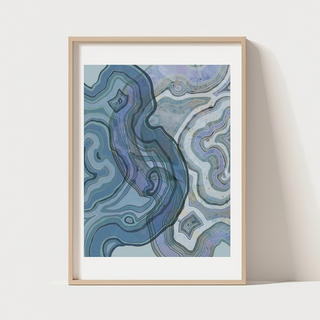 Blue Strata - Art Print