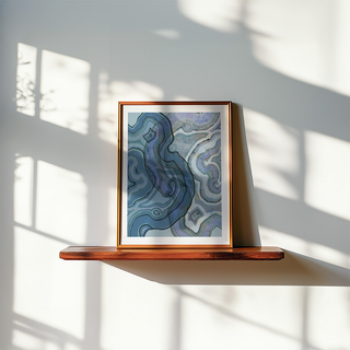 Blue Strata - Art Print