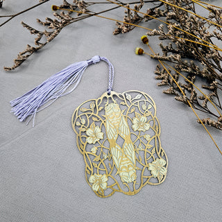 Art Nouveau Style Metal Bookmark