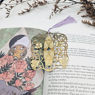 Art Nouveau Style Metal Bookmark