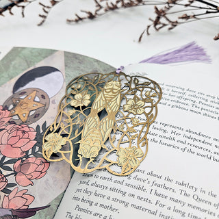 Art Nouveau Style Metal Bookmark