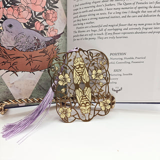 Art Nouveau Style Metal Bookmark