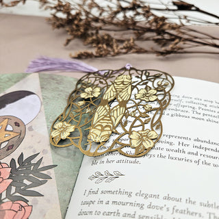 Art Nouveau Style Metal Bookmark