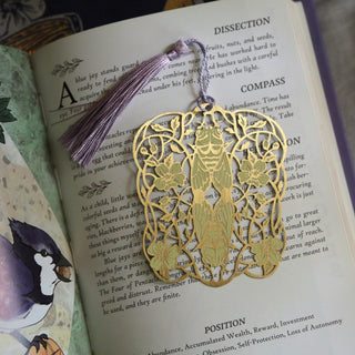 Art Nouveau Style Metal Bookmark