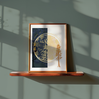 Moon in the Pines - Art Print