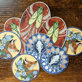 Art Nouveau Style Stickers