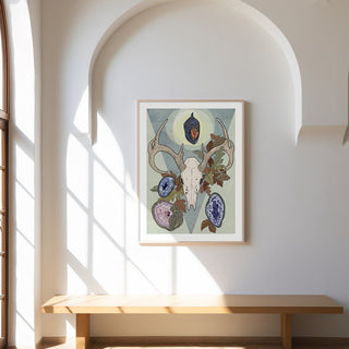 Transform - Skull & Geodes Wall Print
