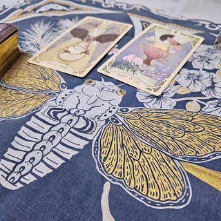 Gold Embellished Cicada Altar Cloth