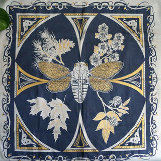 Gold Embellished Cicada Altar Cloth