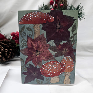 Dark Winter Forest Greeting Card