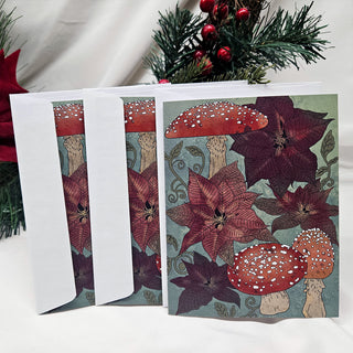 Dark Winter Forest Greeting Card