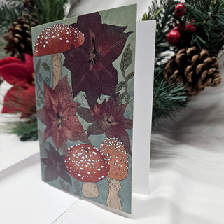 Dark Winter Forest Greeting Card