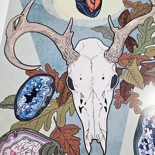 Transform - Skull & Geodes Wall Print