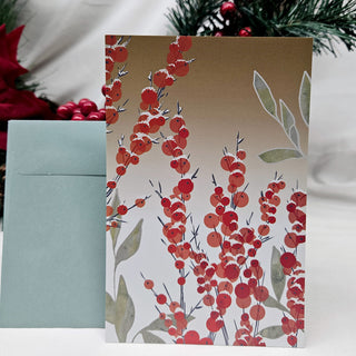 Scenes of Winter: A Collection of Illustrated Botanical Postcards (5-Pack)